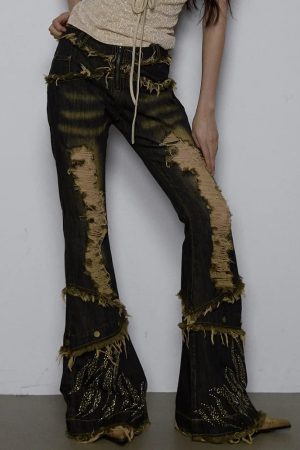 Stylish Work Outfits, Outfit Summer Ideas Low Rise Flare Jeans