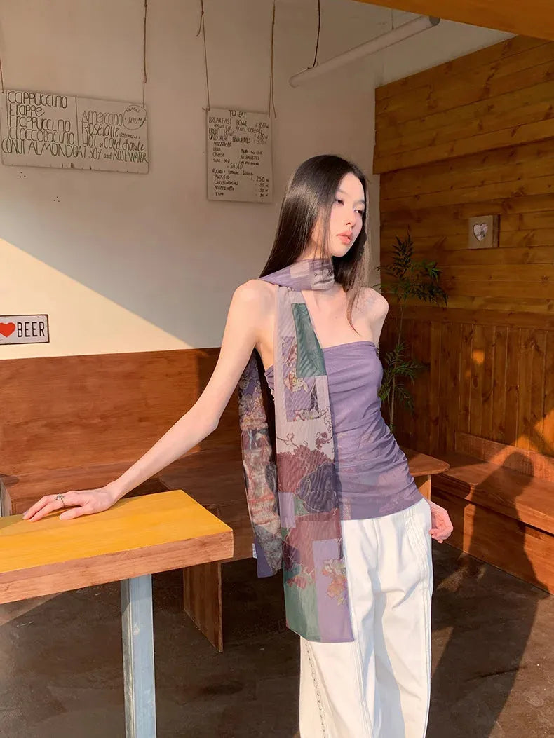 Stylish Work Outfits, Outfit Summer Ideas Mesh Layered Tube Top Stylish Work Outfits, Outfit Summer Ideas Mesh Layered Tube Top