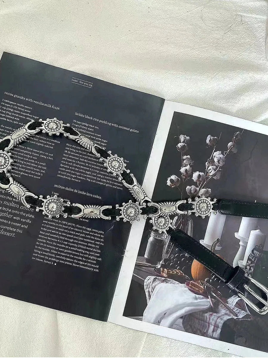 Stylish Work Outfits, Outfit Summer Ideas Metal Faux Leather Tiny Belt