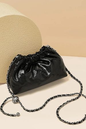 Stylish Work Outfits, Outfit Summer Ideas Metallic Ruched Bag