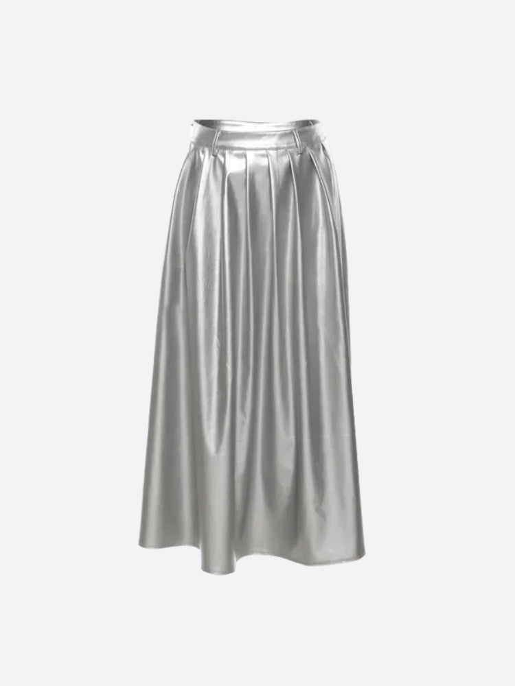Stylish Work Outfits, Outfit Summer Ideas Metallic Silver Maxi Dress Stylish Work Outfits, Outfit Summer Ideas Metallic Silver Maxi Dress