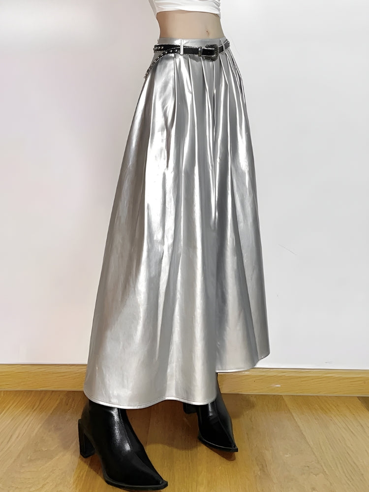 Stylish Work Outfits, Outfit Summer Ideas Metallic Silver Maxi Dress Stylish Work Outfits, Outfit Summer Ideas Metallic Silver Maxi Dress