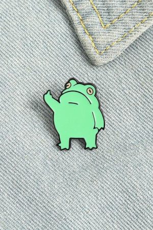Stylish Work Outfits, Outfit Summer Ideas Middle Finger Frog Pins