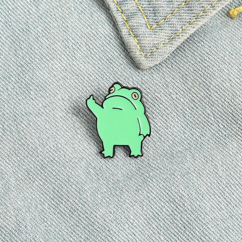 Stylish Work Outfits, Outfit Summer Ideas Middle Finger Frog Pins