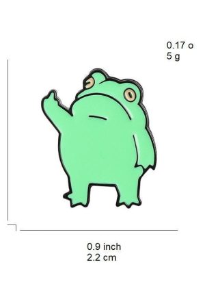 Stylish Work Outfits, Outfit Summer Ideas Middle Finger Frog Pins