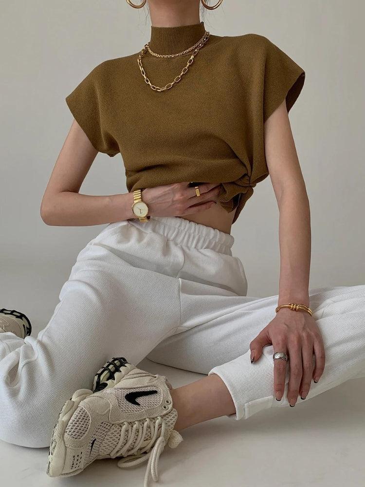 Stylish Work Outfits, Outfit Summer Ideas Mock Neck Sweater Stylish Work Outfits, Outfit Summer Ideas Mock Neck Sweater