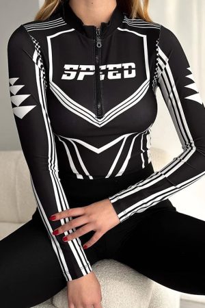 Stylish Work Outfits, Outfit Summer Ideas Motorcycle Speed Crop Top