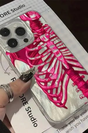 Stylish Work Outfits, Outfit Summer Ideas Neon Skeleton Silver Phone Case