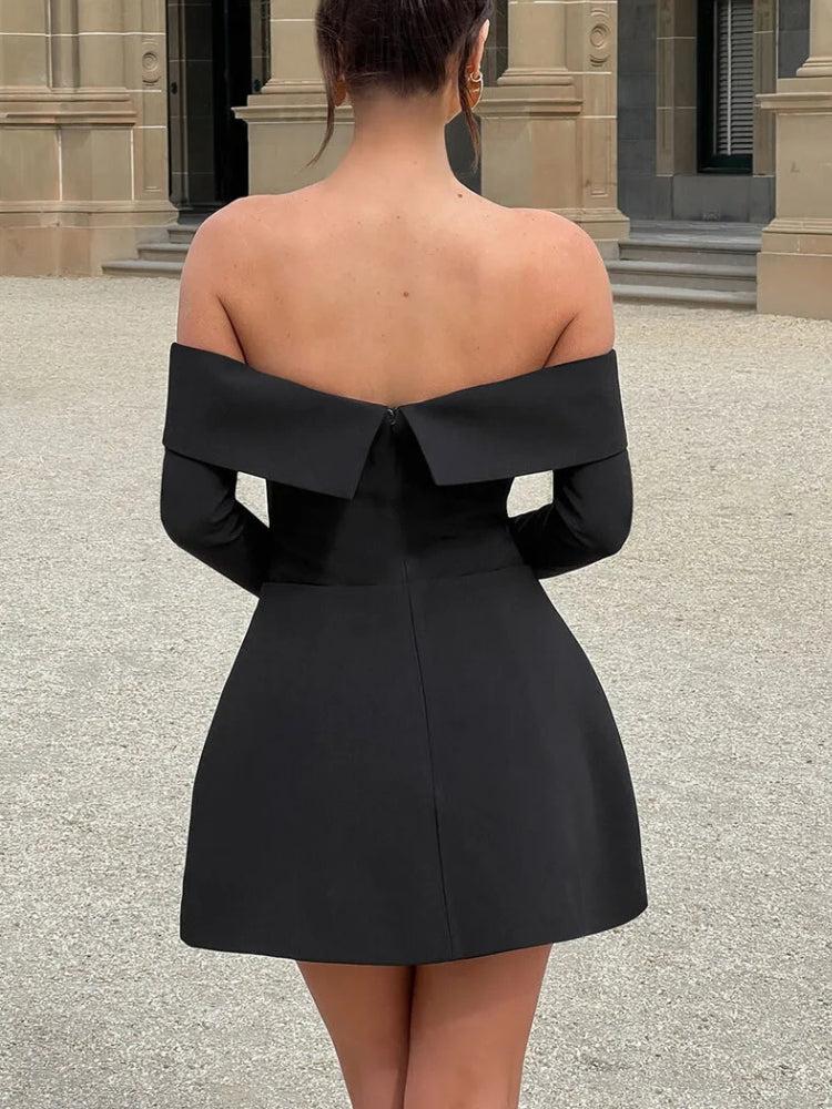 Stylish Work Outfits, Outfit Summer Ideas Off Shoulder A-Line Mini Dress