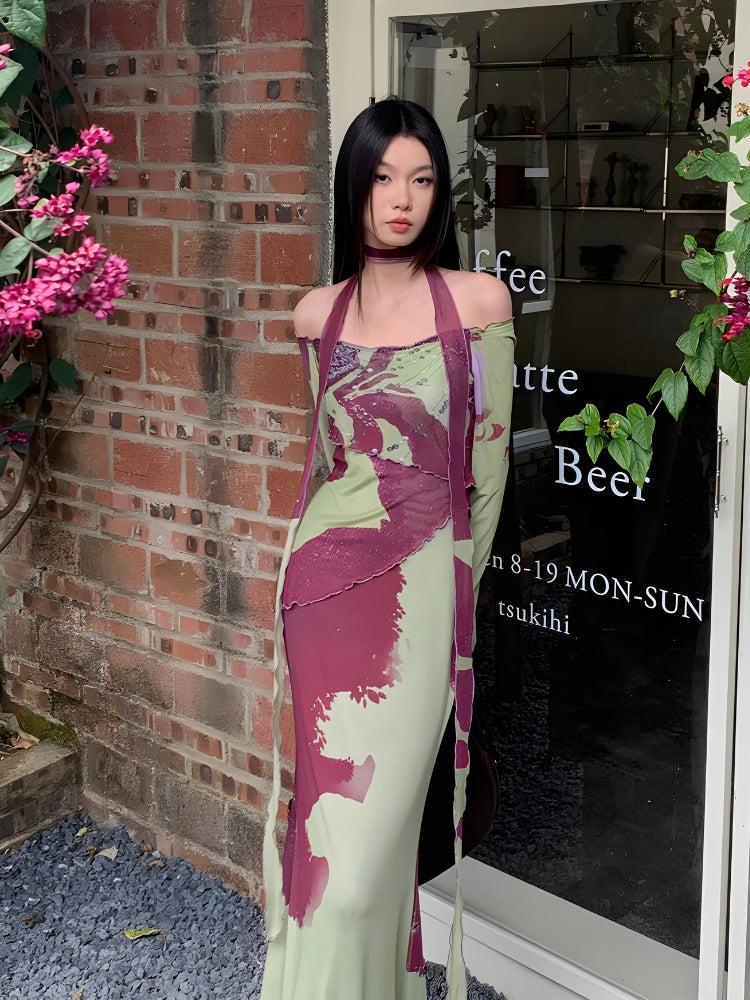 Stylish Work Outfits, Outfit Summer Ideas Off Shoulder Mesh Maxi Dress Stylish Work Outfits, Outfit Summer Ideas Off Shoulder Mesh Maxi Dress