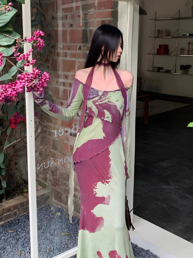 Stylish Work Outfits, Outfit Summer Ideas Off Shoulder Mesh Maxi Dress Stylish Work Outfits, Outfit Summer Ideas Off Shoulder Mesh Maxi Dress