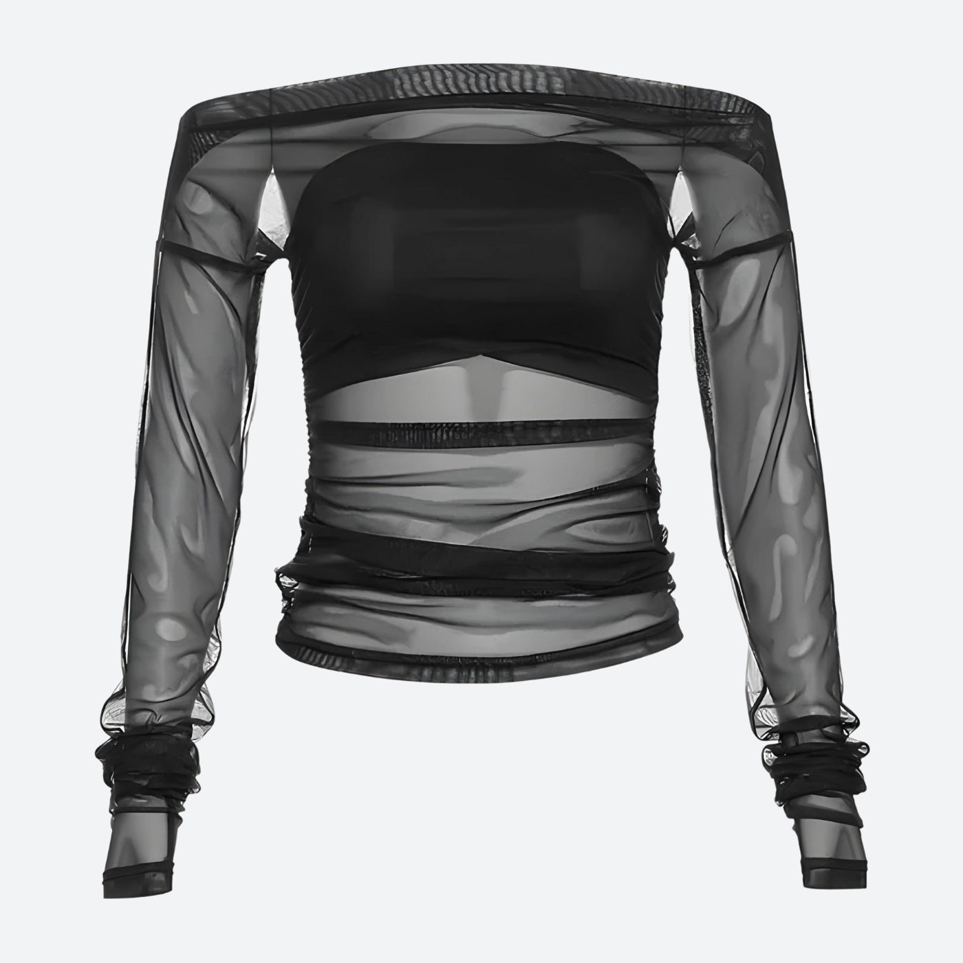 Stylish Work Outfits, Outfit Summer Ideas Off Shoulder Mesh Top Stylish Work Outfits, Outfit Summer Ideas Off Shoulder Mesh Top