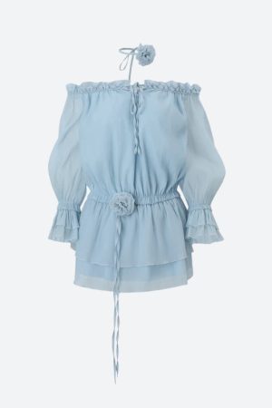 Stylish Work Outfits, Outfit Summer Ideas Off Shoulder Ruffled Mini Dress