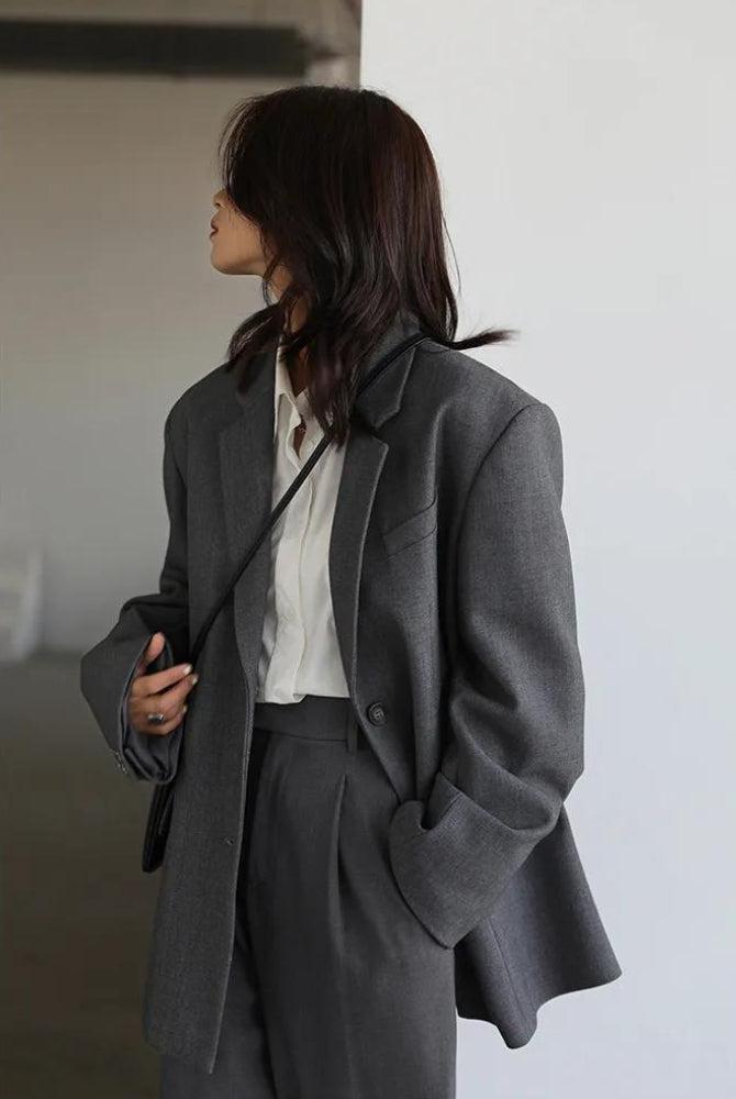 Stylish Work Outfits, Outfit Summer Ideas Office Style Wide Shoulder Classy Blazer