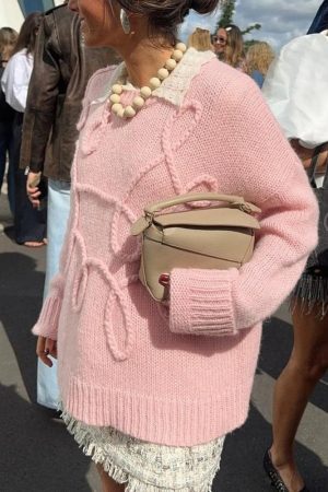 Stylish Work Outfits, Outfit Summer Ideas Old Money Knitted Sweater