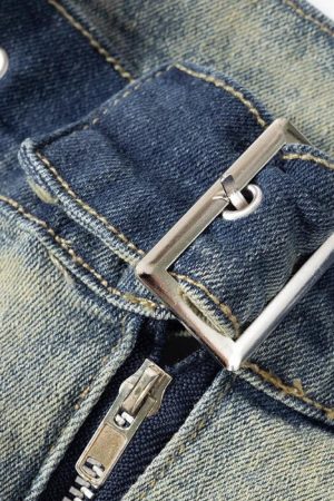 Stylish Work Outfits, Outfit Summer Ideas Open Front Zip-Up Denim Top