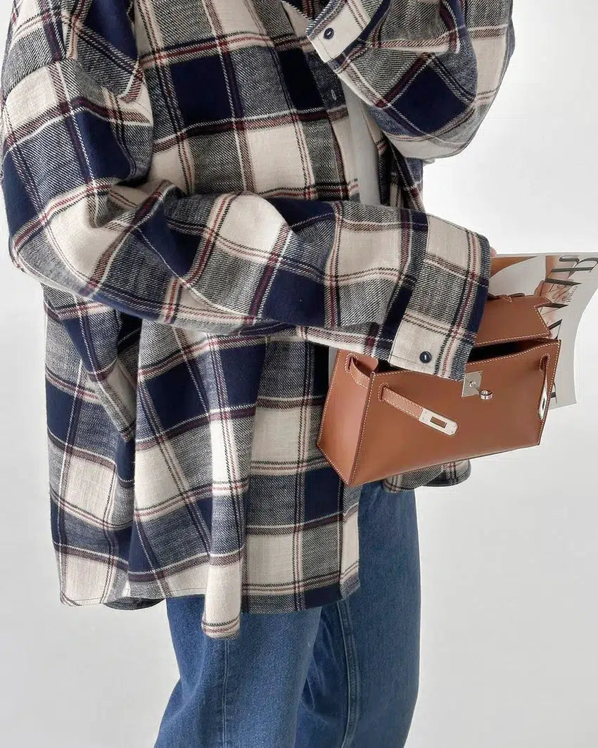 Stylish Work Outfits, Outfit Summer Ideas Oversize Plaid Shirt Stylish Work Outfits, Outfit Summer Ideas Oversize Plaid Shirt