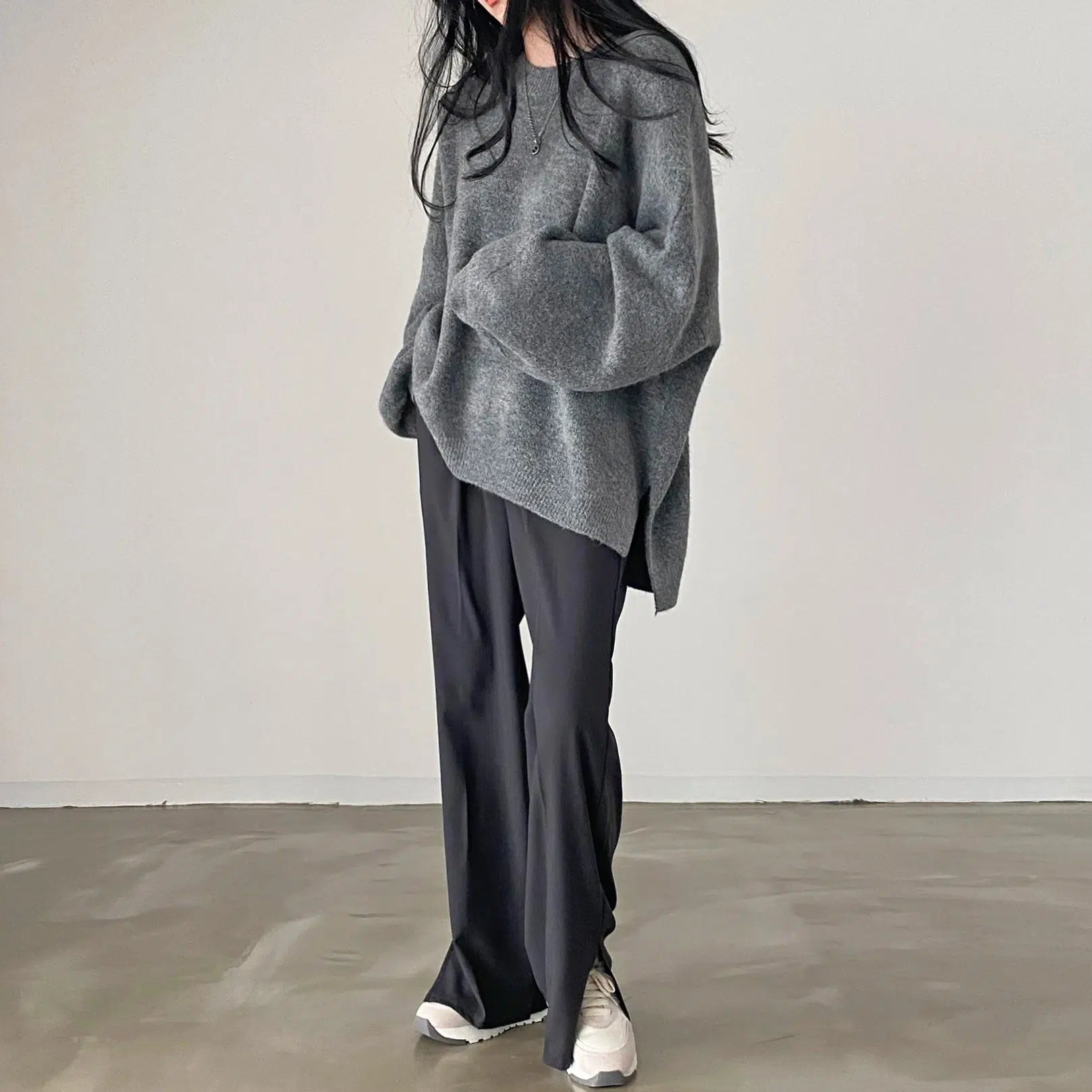 Stylish Work Outfits, Outfit Summer Ideas Oversized Knit Sweater