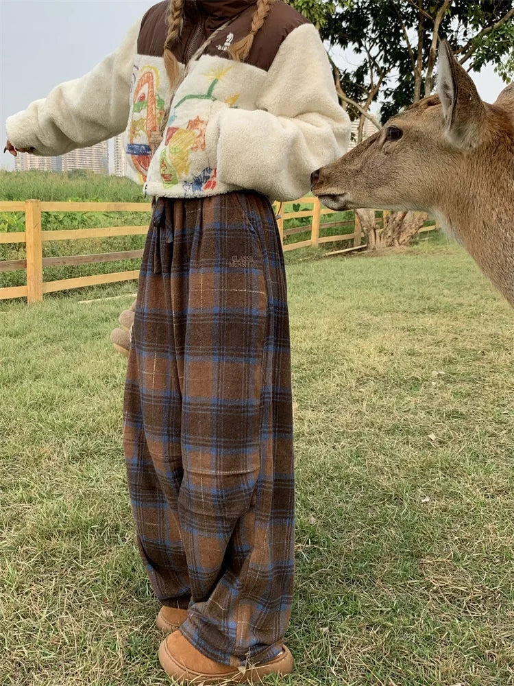 Stylish Work Outfits, Outfit Summer Ideas Oversized Plaid Sweatpants