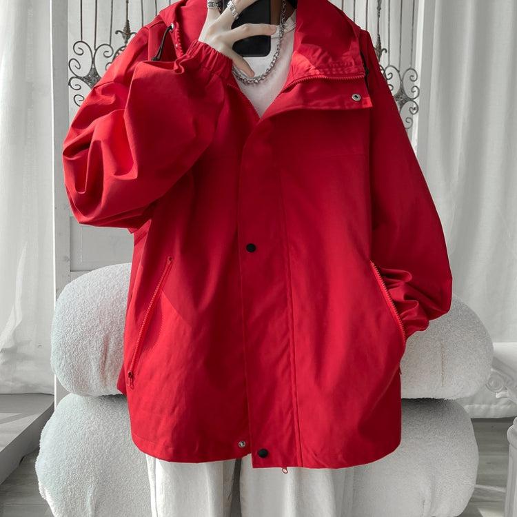 Stylish Work Outfits, Outfit Summer Ideas Oversized Windbreaker Hooded Jacket Stylish Work Outfits, Outfit Summer Ideas Oversized Windbreaker Hooded Jacket