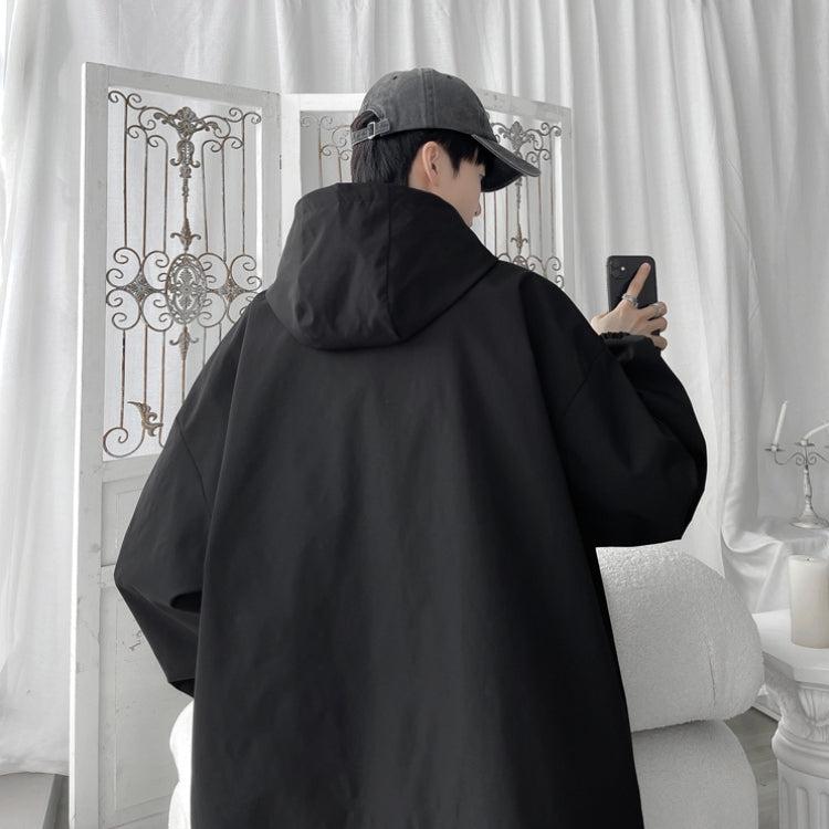 Stylish Work Outfits, Outfit Summer Ideas Oversized Windbreaker Hooded Jacket Stylish Work Outfits, Outfit Summer Ideas Oversized Windbreaker Hooded Jacket