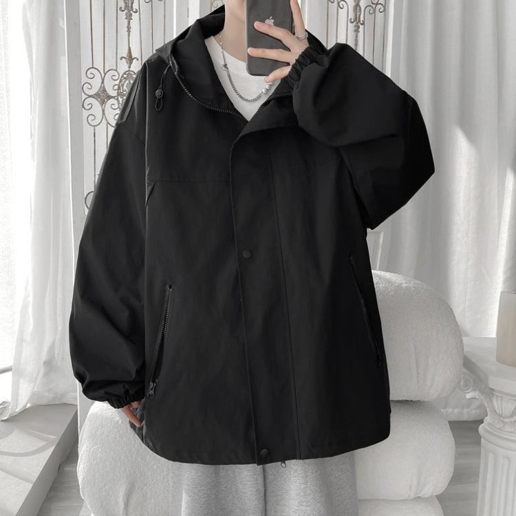 Stylish Work Outfits, Outfit Summer Ideas Oversized Windbreaker Hooded Jacket Stylish Work Outfits, Outfit Summer Ideas Oversized Windbreaker Hooded Jacket