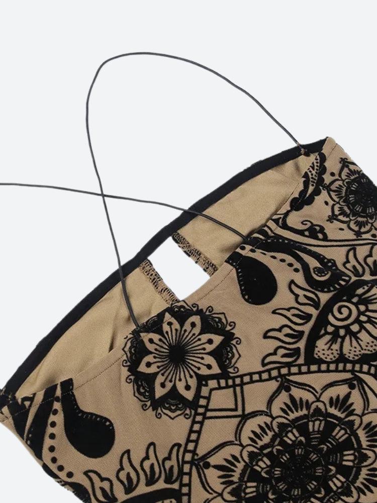 Stylish Work Outfits, Outfit Summer Ideas Paisley Cut Out Mini Dress Stylish Work Outfits, Outfit Summer Ideas Paisley Cut Out Mini Dress