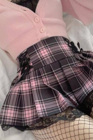 Stylish Work Outfits, Outfit Summer Ideas Pastel Goth Pleated Mini Skirt