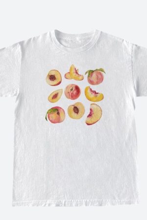 Stylish Work Outfits, Outfit Summer Ideas Peaches Tee