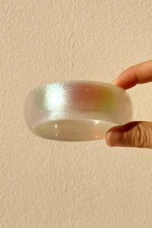 Stylish Work Outfits, Outfit Summer Ideas Pearl Chunky Resin Bracelet