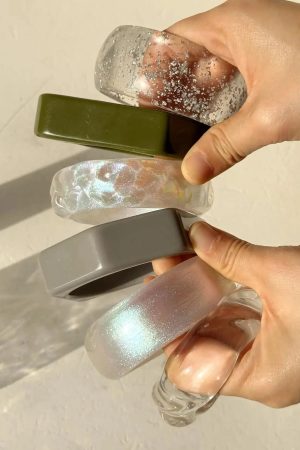 Stylish Work Outfits, Outfit Summer Ideas Pearl Chunky Resin Bracelet