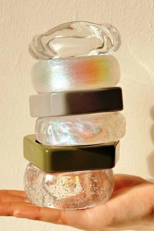 Stylish Work Outfits, Outfit Summer Ideas Pearl Chunky Resin Bracelet