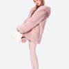 Stylish Work Outfits, Outfit Summer Ideas Pink Faux Fur Jacket