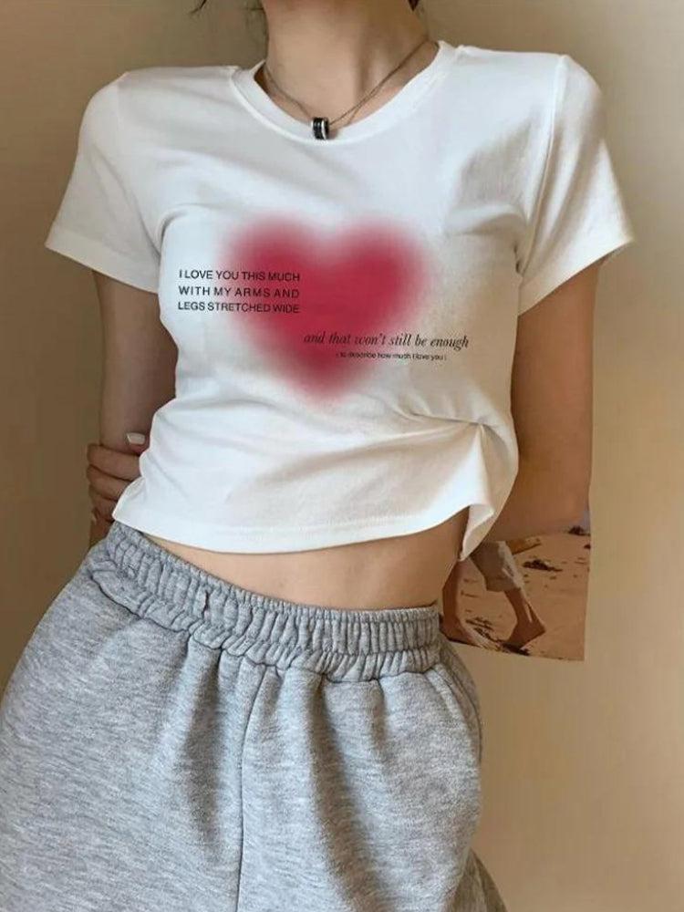 Stylish Work Outfits, Outfit Summer Ideas Pink Heart Aura Tee