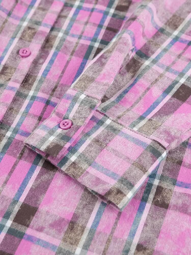 Stylish Work Outfits, Outfit Summer Ideas Pink Plaid Shirt Stylish Work Outfits, Outfit Summer Ideas Pink Plaid Shirt