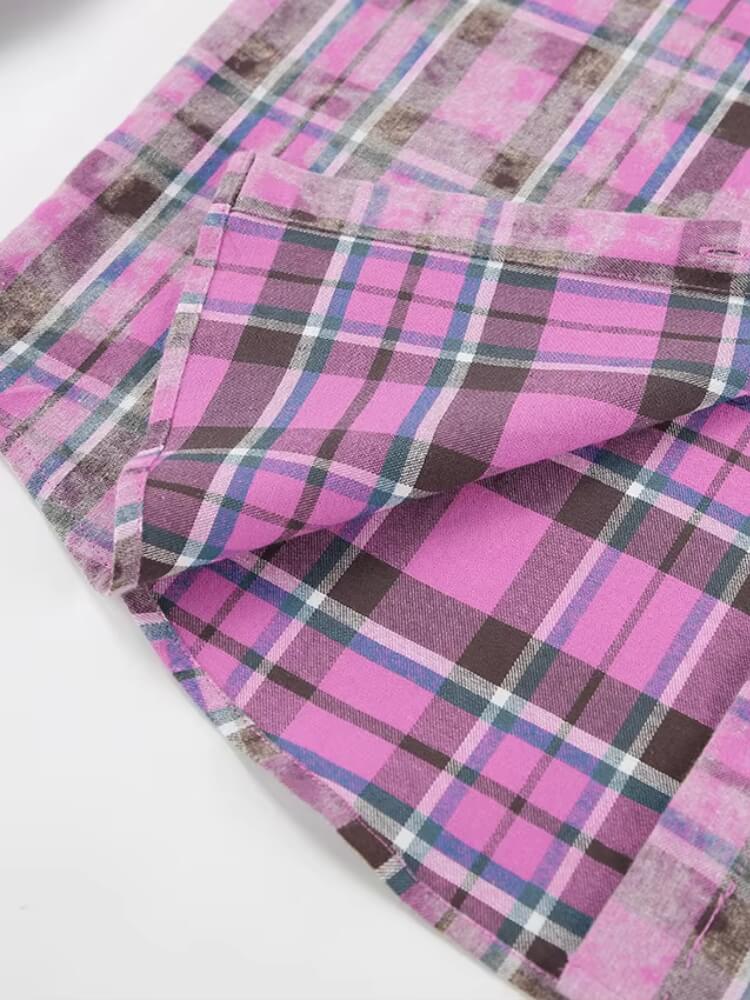 Stylish Work Outfits, Outfit Summer Ideas Pink Plaid Shirt Stylish Work Outfits, Outfit Summer Ideas Pink Plaid Shirt