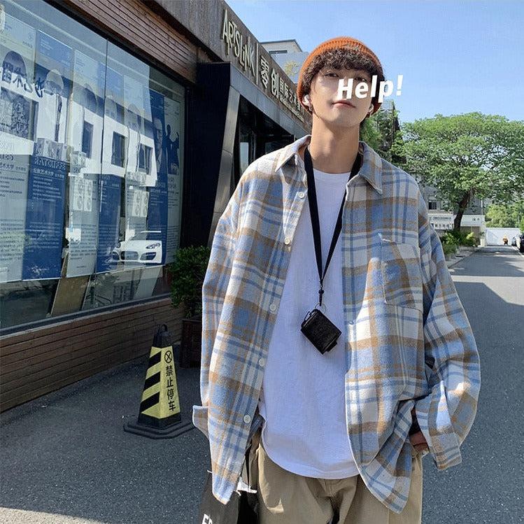 Stylish Work Outfits, Outfit Summer Ideas Plaid Flannel Men Shirt