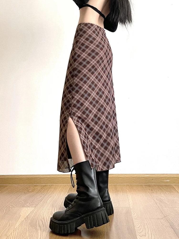 Stylish Work Outfits, Outfit Summer Ideas Plaid Midi Skirt Stylish Work Outfits, Outfit Summer Ideas Plaid Midi Skirt