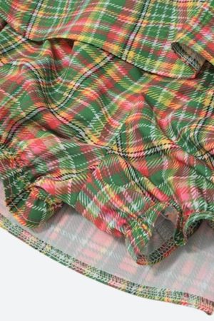 Stylish Work Outfits, Outfit Summer Ideas Plaid Mini Skort