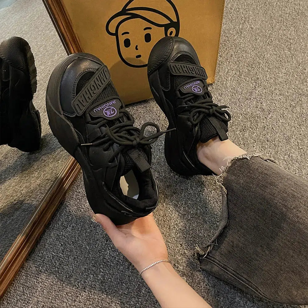 Stylish Work Outfits, Outfit Summer Ideas Platform Lace Up Sneakers Stylish Work Outfits, Outfit Summer Ideas Platform Lace Up Sneakers