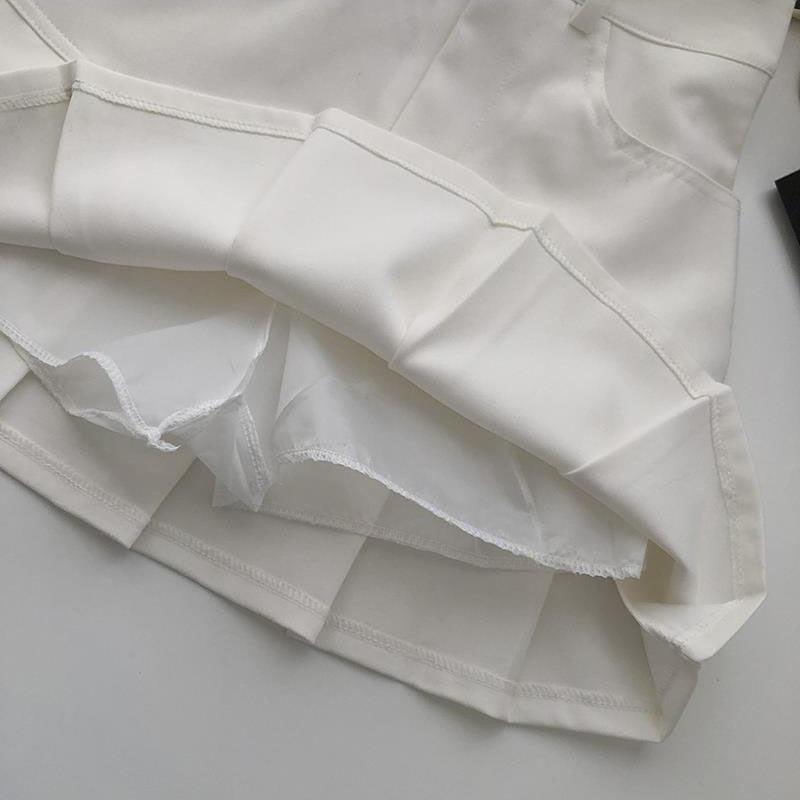 Stylish Work Outfits, Outfit Summer Ideas Pleated College Mini Skirt Stylish Work Outfits, Outfit Summer Ideas Pleated College Mini Skirt
