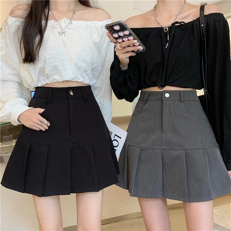 Stylish Work Outfits, Outfit Summer Ideas Pleated College Mini Skirt Stylish Work Outfits, Outfit Summer Ideas Pleated College Mini Skirt