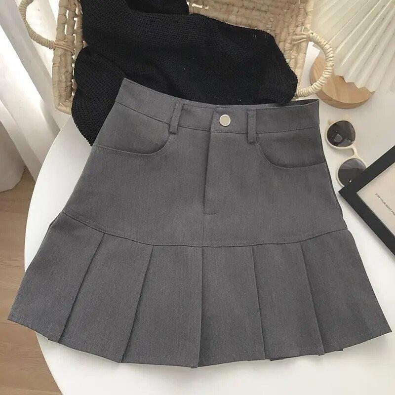 Stylish Work Outfits, Outfit Summer Ideas Pleated College Mini Skirt Stylish Work Outfits, Outfit Summer Ideas Pleated College Mini Skirt