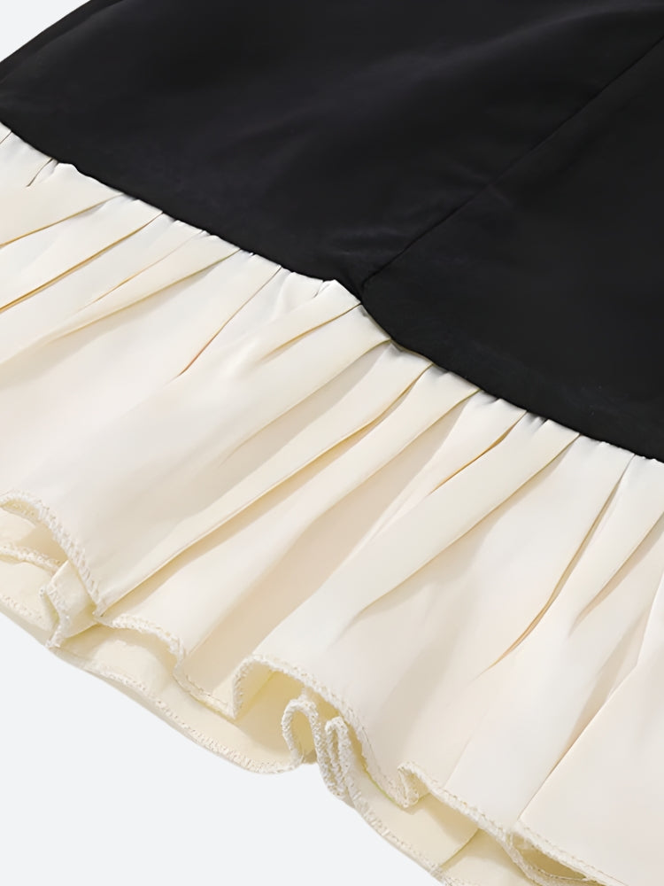 Stylish Work Outfits, Outfit Summer Ideas Pleated Hem Mini Dress Stylish Work Outfits, Outfit Summer Ideas Pleated Hem Mini Dress