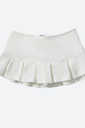 Stylish Work Outfits, Outfit Summer Ideas Pleated Micro Mini Skort