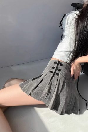Stylish Work Outfits, Outfit Summer Ideas Pleated Mini Skirt