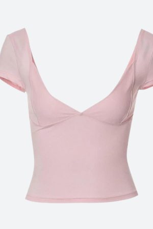 Stylish Work Outfits, Outfit Summer Ideas Plunge Neck Bodycon Top