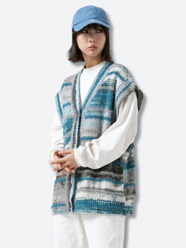 Stylish Work Outfits, Outfit Summer Ideas Plush Knitted Cardigan Vest Stylish Work Outfits, Outfit Summer Ideas Plush Knitted Cardigan Vest