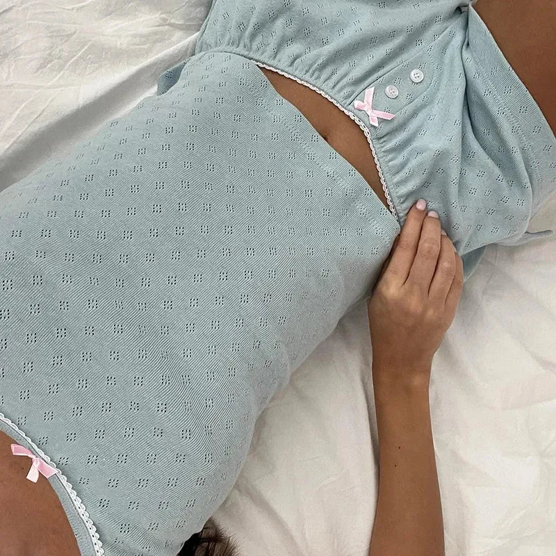 Stylish Work Outfits, Outfit Summer Ideas Pointelle Two Piece Pajama Set Stylish Work Outfits, Outfit Summer Ideas Pointelle Two Piece Pajama Set