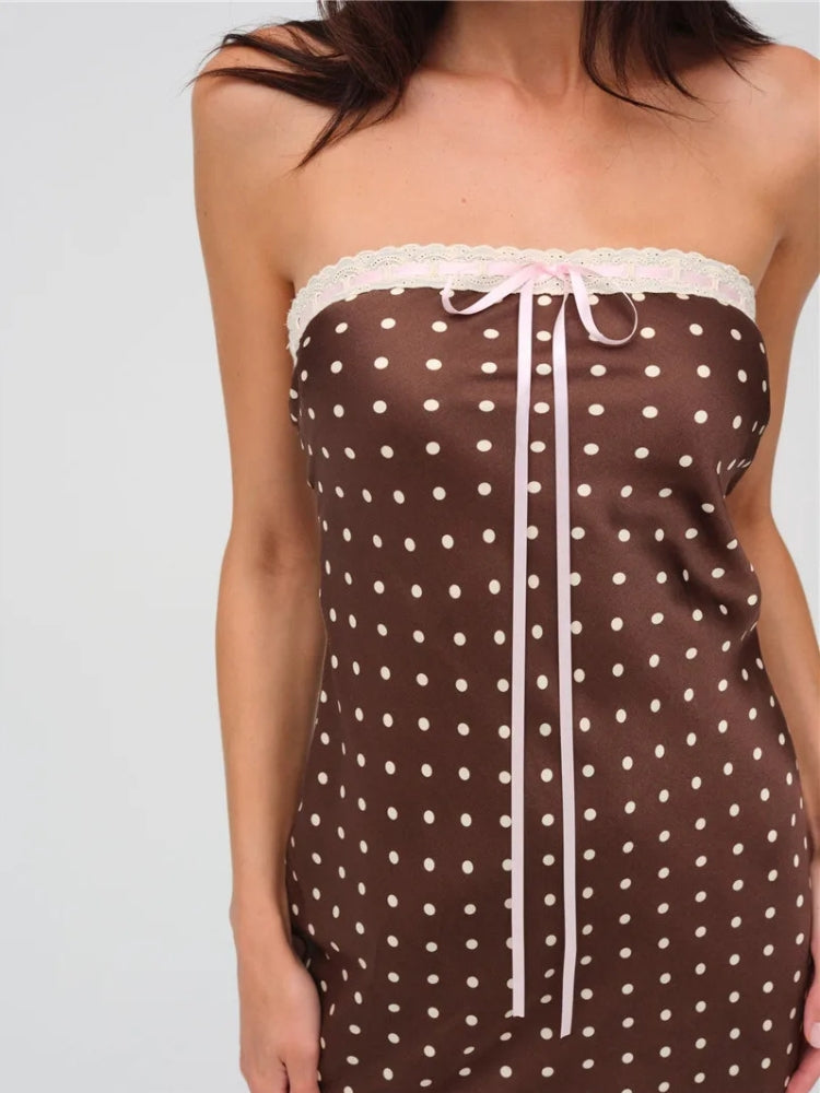 Stylish Work Outfits, Outfit Summer Ideas Polka Dot Midi Dress Stylish Work Outfits, Outfit Summer Ideas Polka Dot Midi Dress